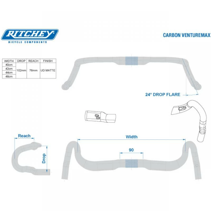 Ritchey Handlebar WCS Venturemax Carbon 8 Ritchey Handlebar WCS Venturemax Carbon - Image 6