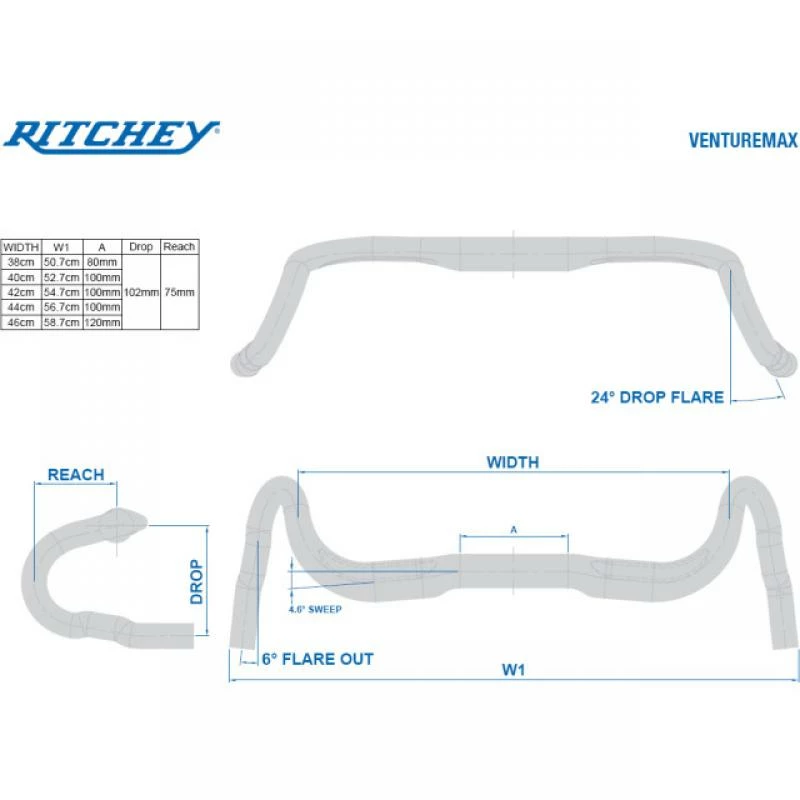 Ritchey Handlebar WCS Venturemax V2 Di2 Internal 8 Ritchey Handlebar WCS Venturemax V2 Di2 Internal - Image 6